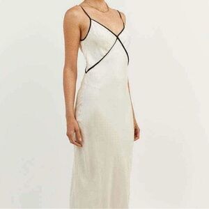 DISSH Marco Dress // White Bias Cupro Dress // Size US 4//